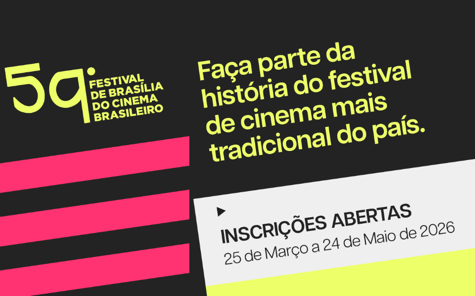 Arte promocional do 59º Festival de Brasília do Cinema Brasileiro, edição de 2026
