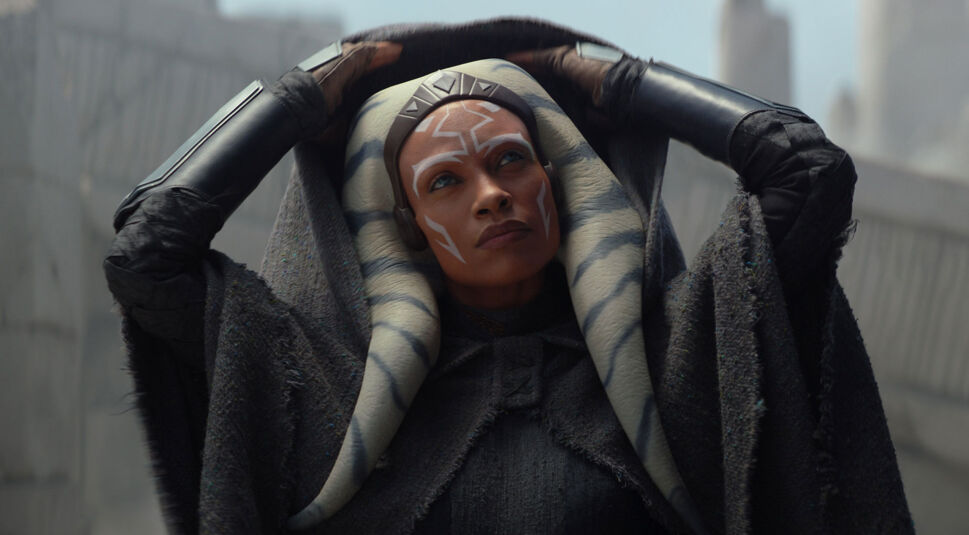 Rosario Dawson caracterizada como Ahsoka Tano