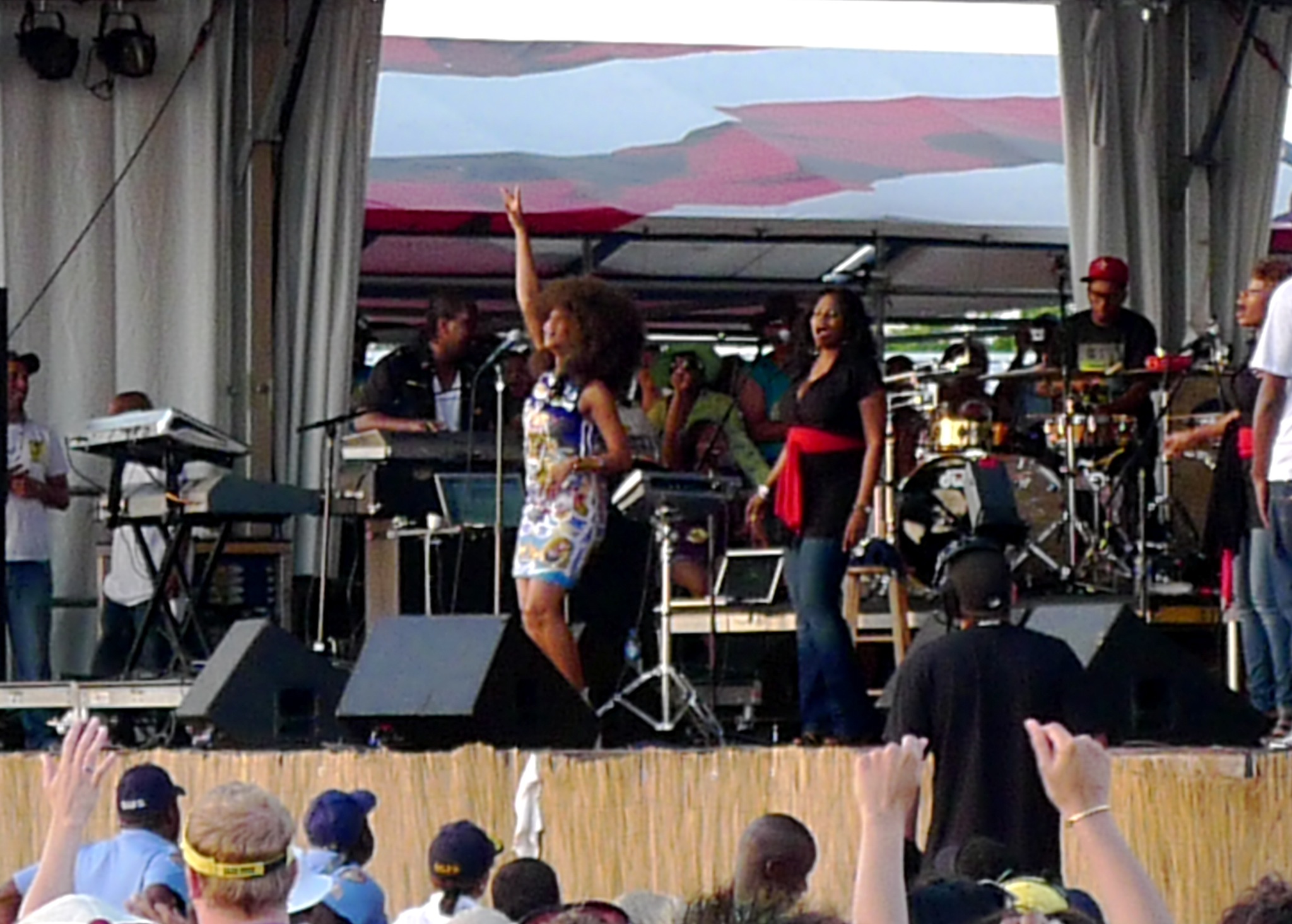 Erykah Badu em apresentação ao vivo