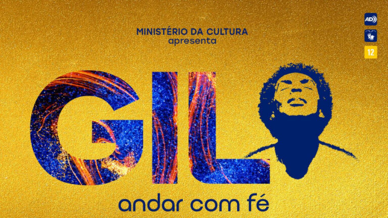 Cartaz do musical Gil — Andar com Fé, dedicado à trajetória de Gilberto Gil