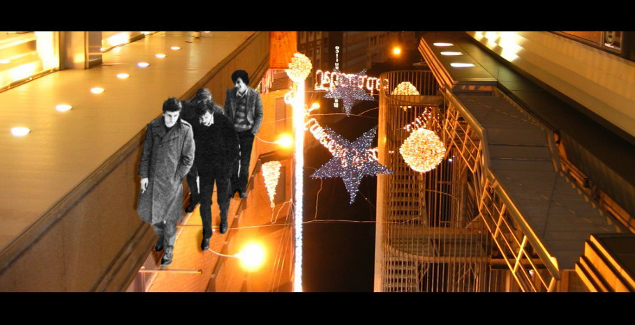 Joy Division ao vivo durante uma apresentação no fim dos anos 1970