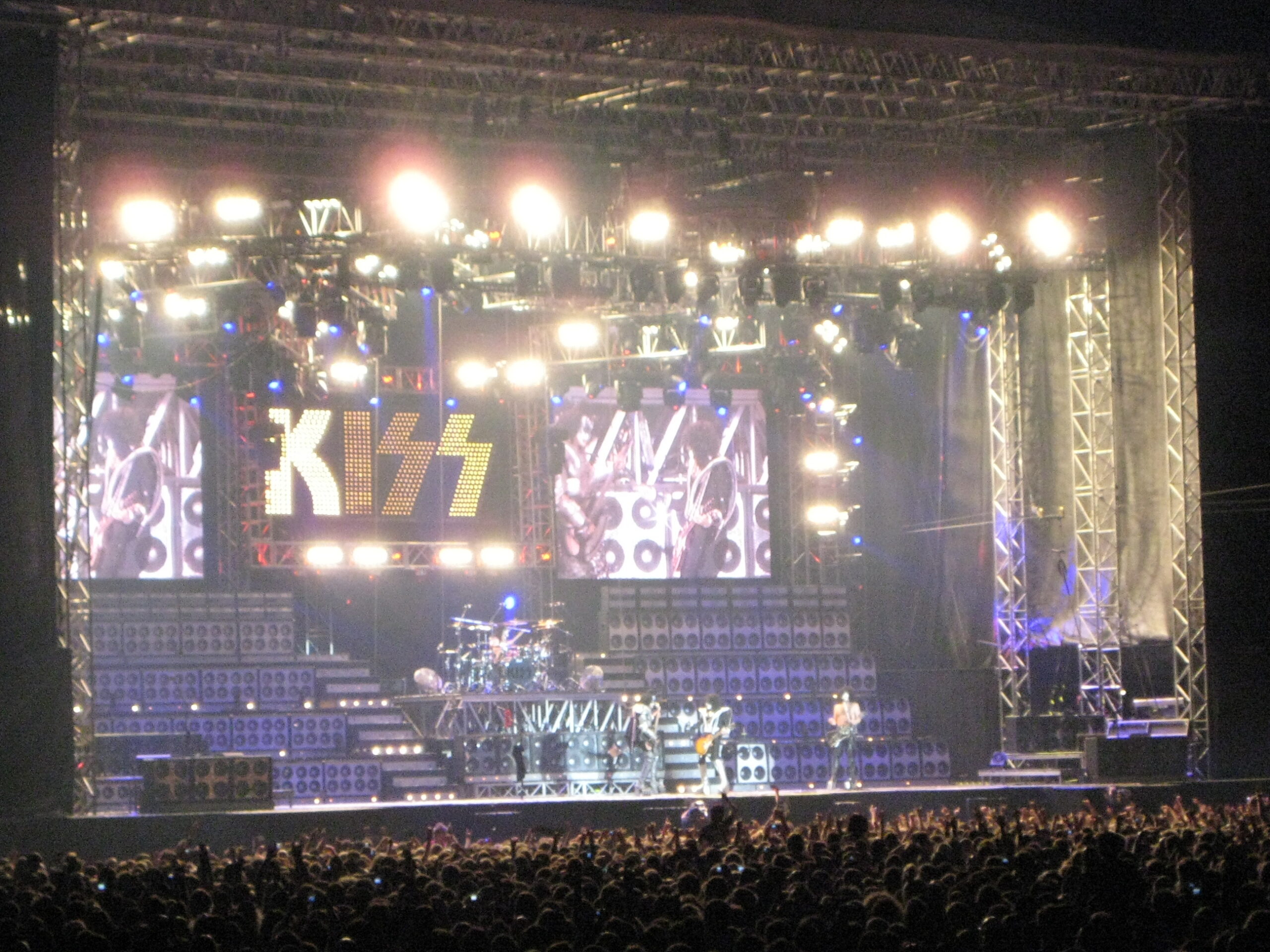 KISS ao vivo no Estádio Olímpico de Estocolmo em 2008