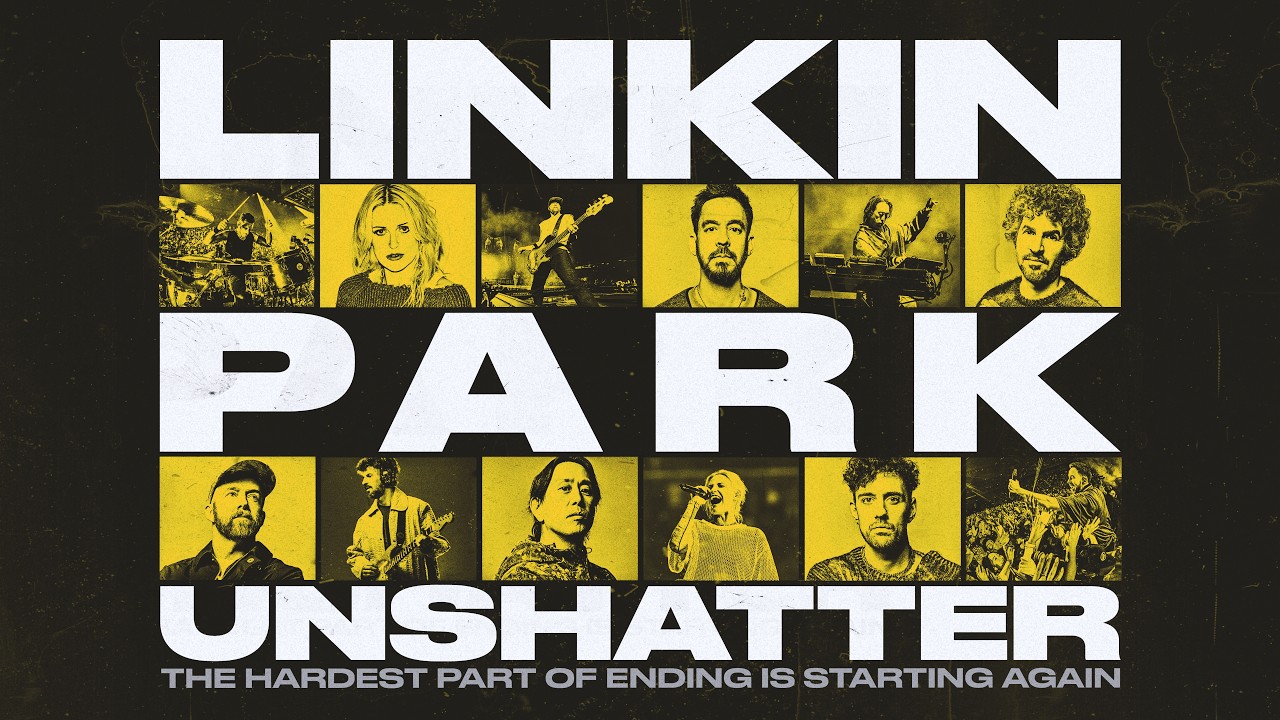 Linkin Park no material promocional do documentário Unshatter