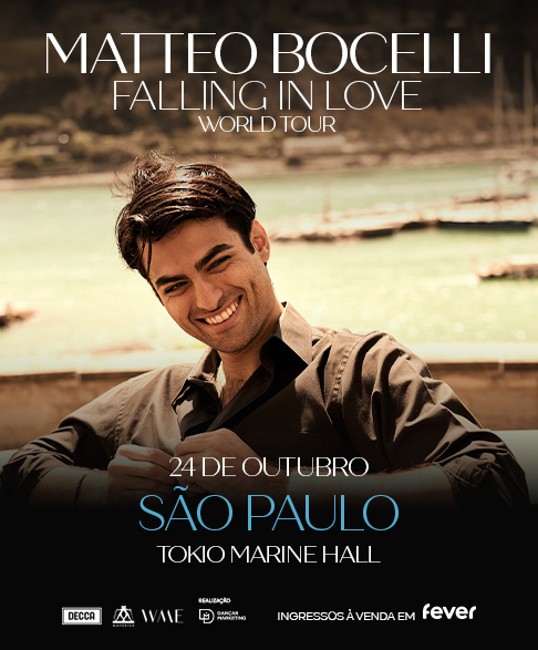 Matteo Bocelli em foto de divulgação da Falling In Love World Tour