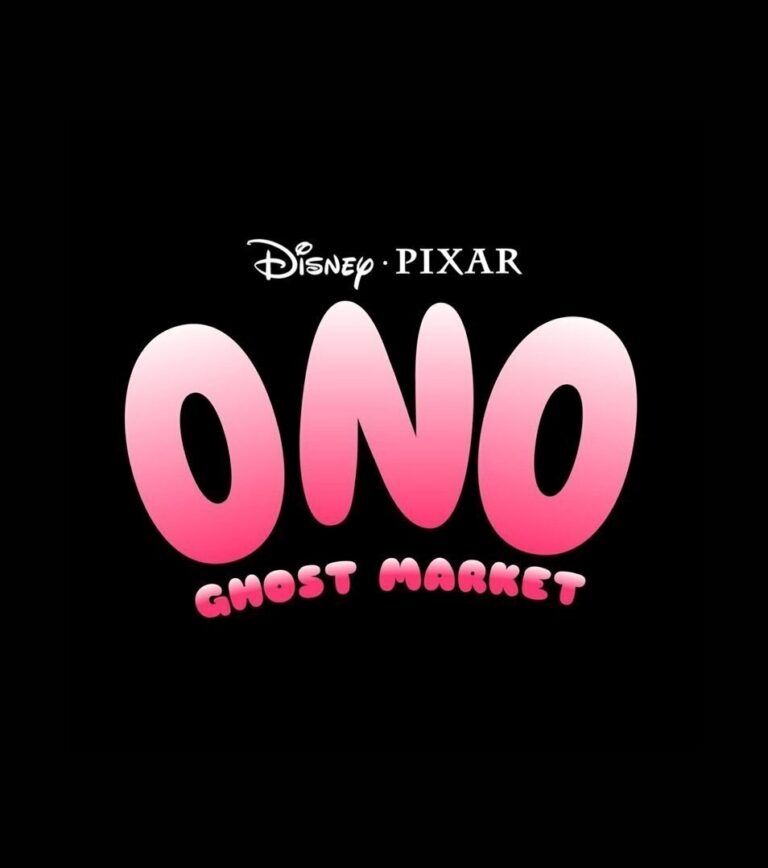 Logo de Ono Ghost Market, novo filme sobrenatural da Pixar apresentado na D23 2026