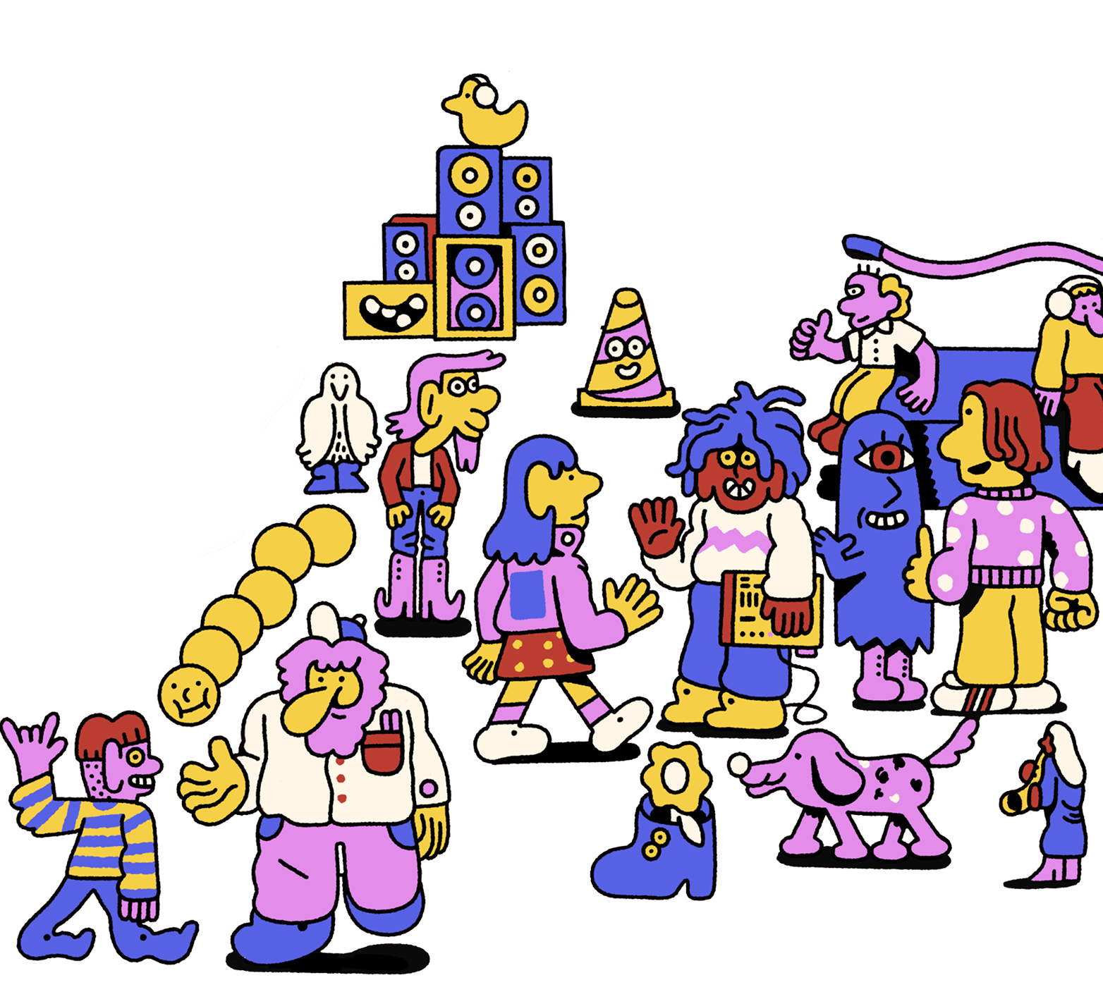 Arte oficial do SPIM 2026, festival de música independente em São Paulo