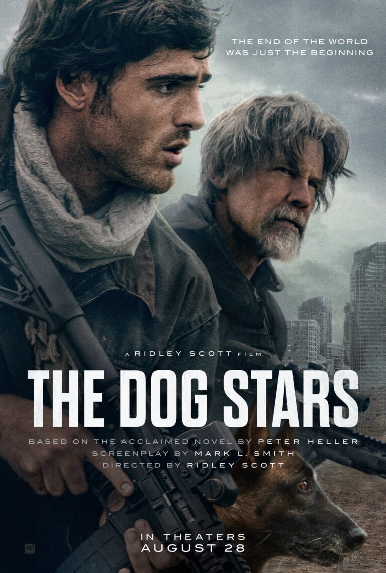 Pôster de The Dog Stars, filme de Ridley Scott com Jacob Elordi e Josh Brolin