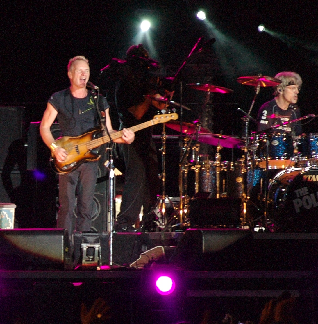 The Police em apresentação na turnê de reunião