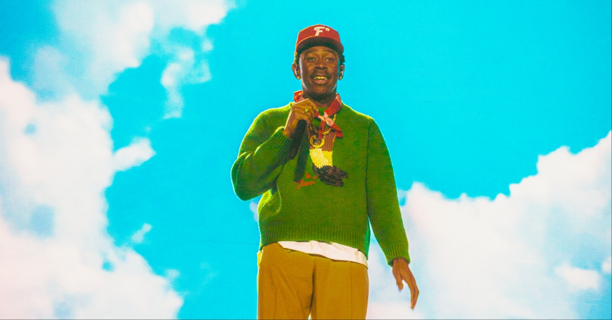 Tyler, the Creator se apresentando no palco do Camp Flog Gnaw
