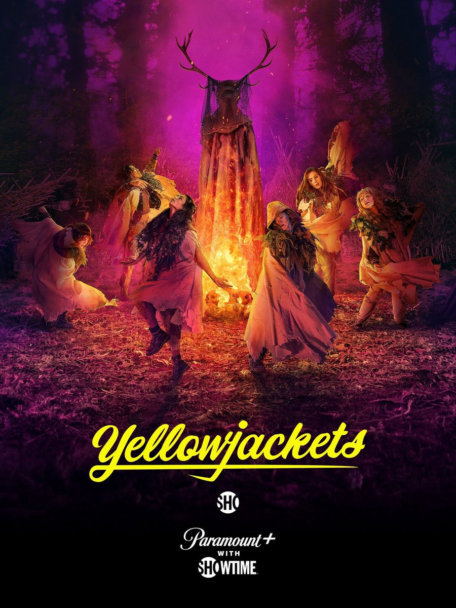 Arte promocional de Yellowjackets para a temporada final no Paramount+