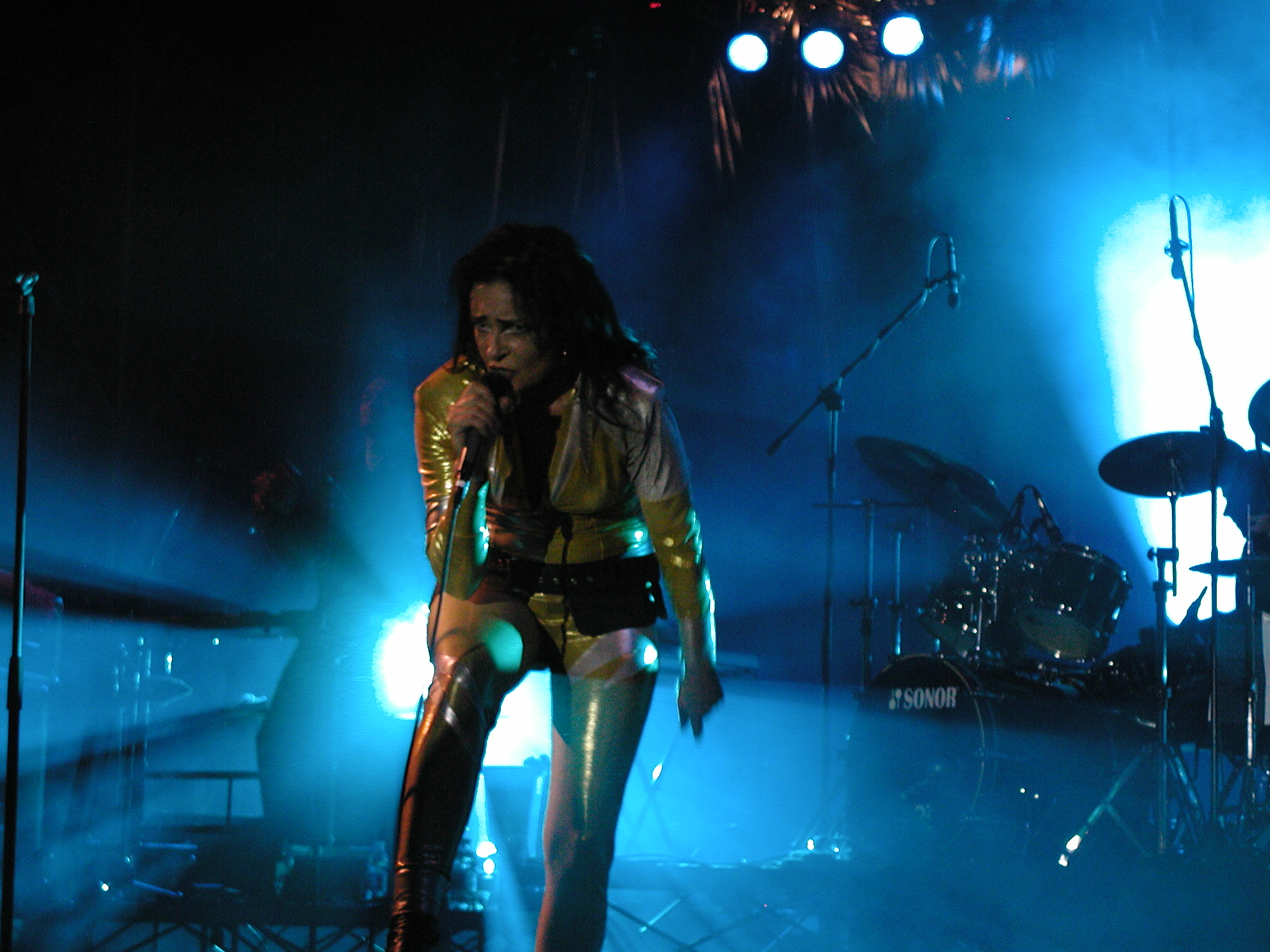 Siouxsie Sioux se apresentando em Pisa em 2008